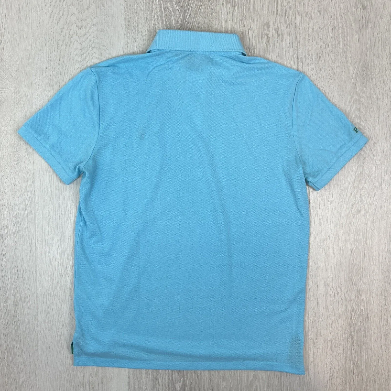 Polo Ralph Lauren Mens The Earth Polo Custom Slim Fit Blue Shirt Size Medium