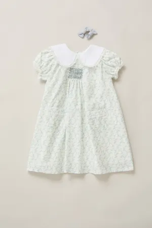 Popcorn Dress Monet Flowers