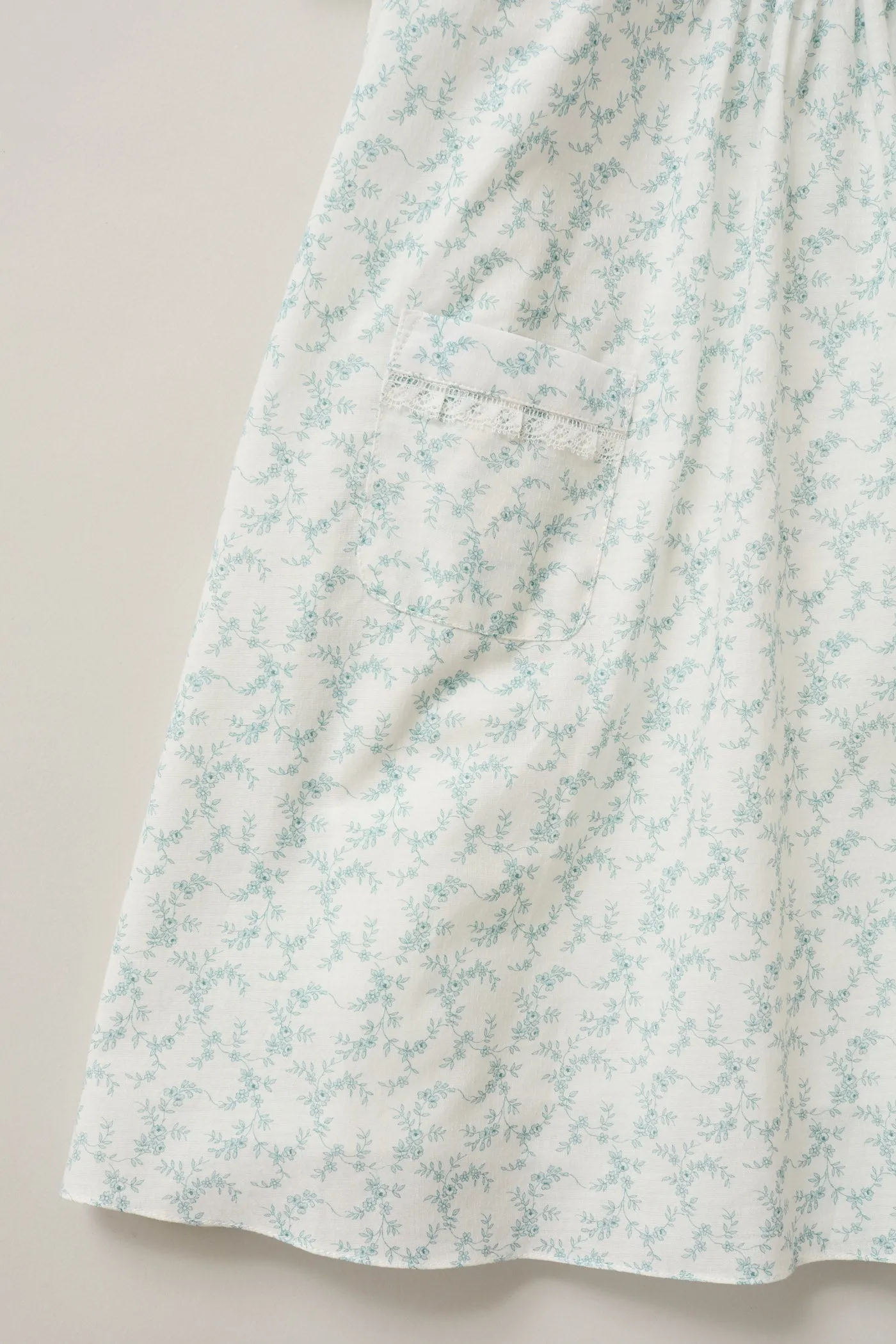 Popcorn Dress Monet Flowers