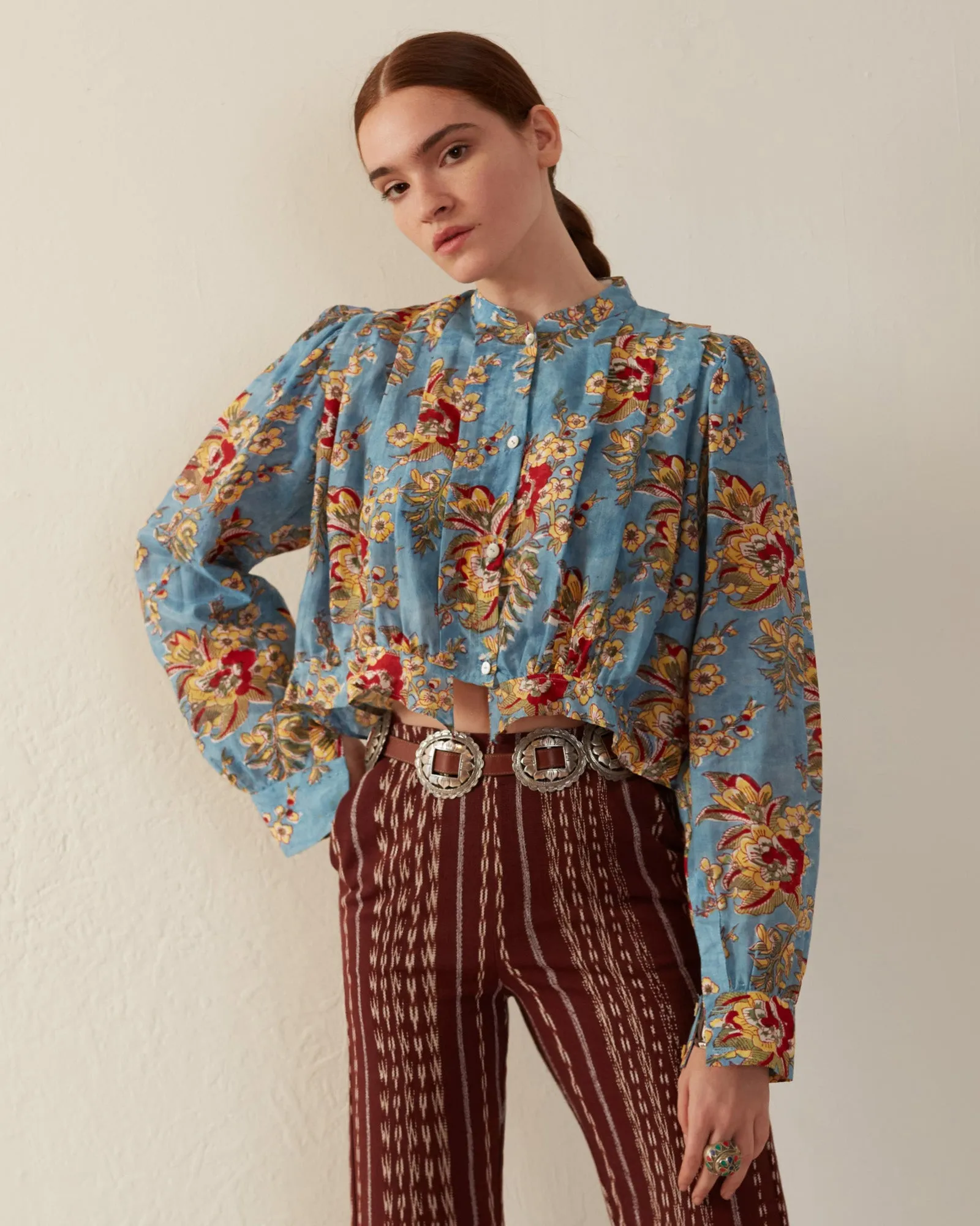 Rhiannon Azure Blouse