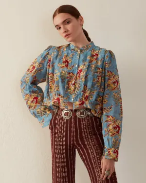 Rhiannon Azure Blouse
