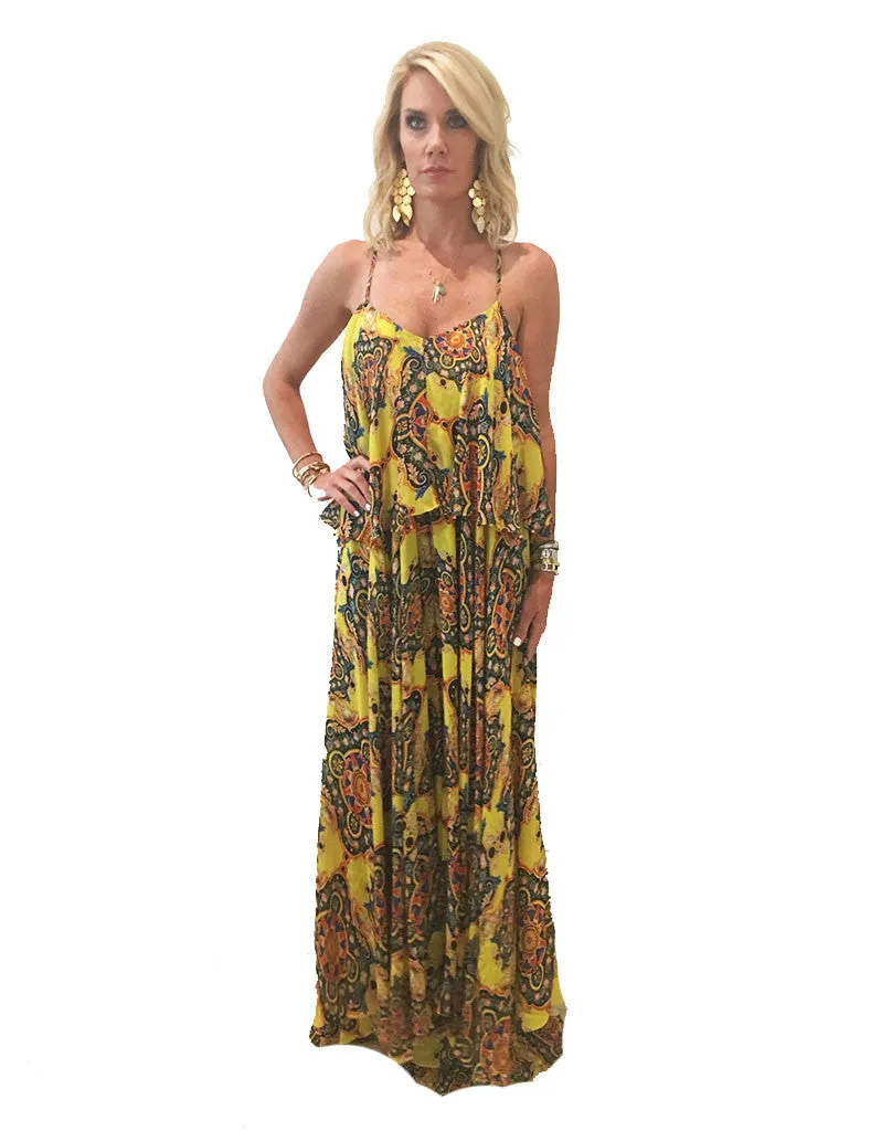 Rococo Sand Victorian Long Chiffon Dress