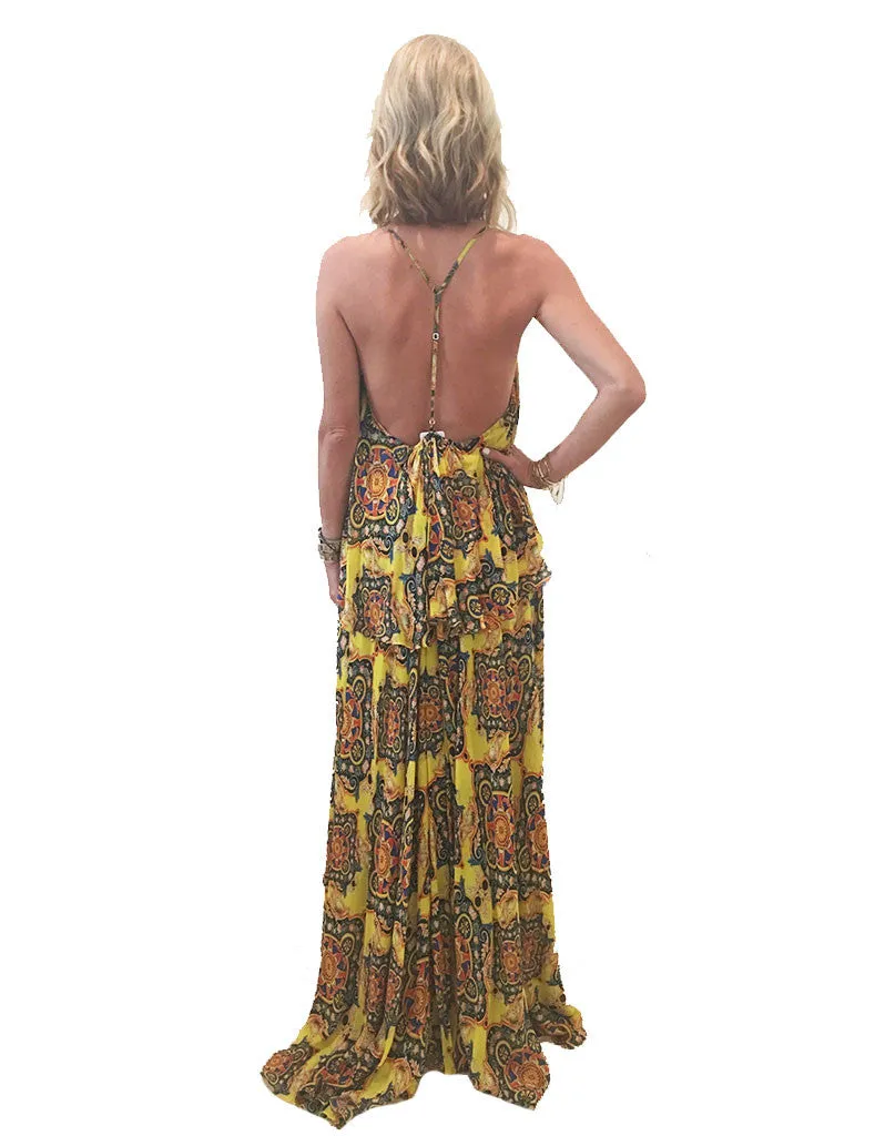 Rococo Sand Victorian Long Chiffon Dress