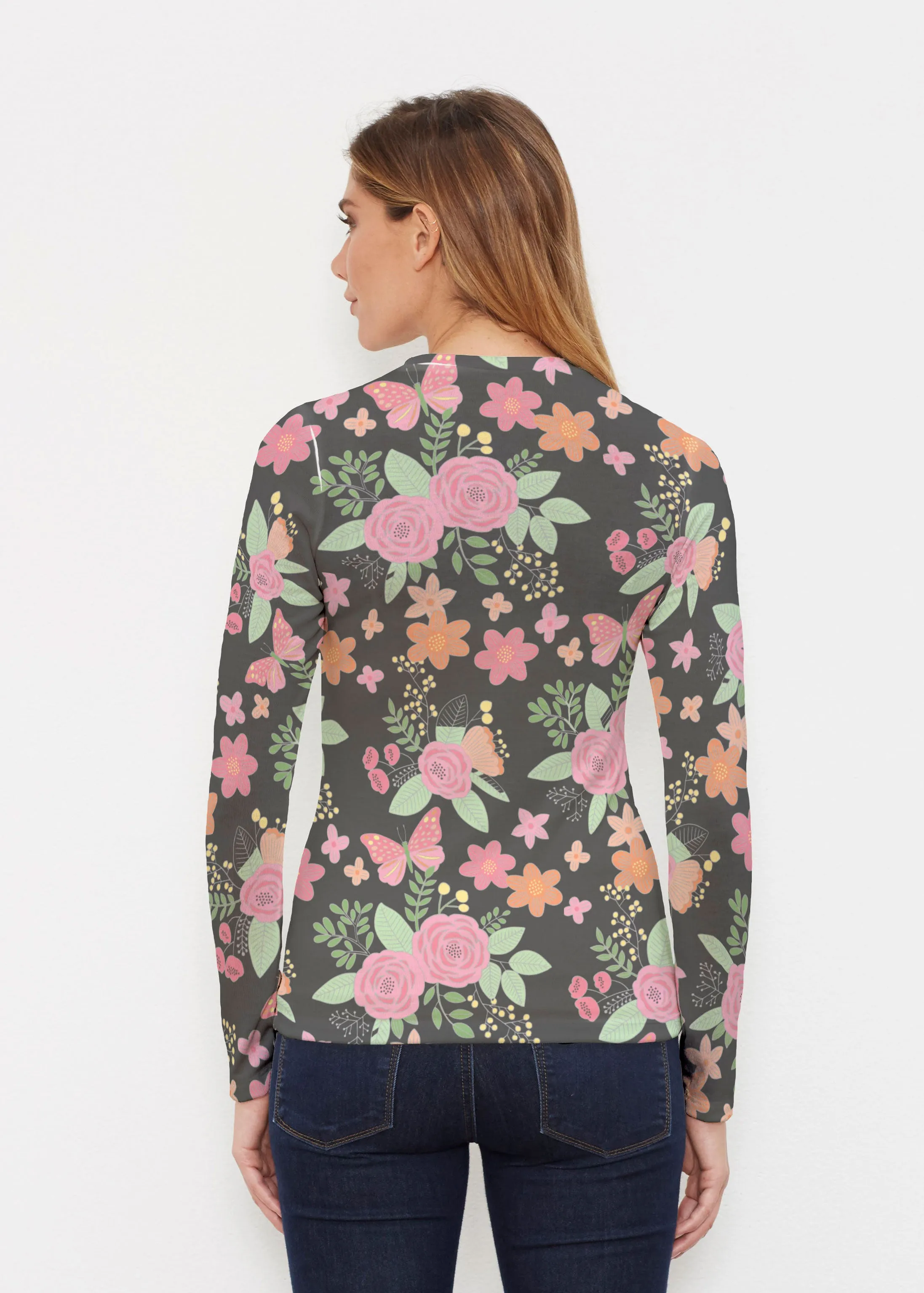 Rosalyn (14298) ~ Butterknit Long Sleeve Crew Top