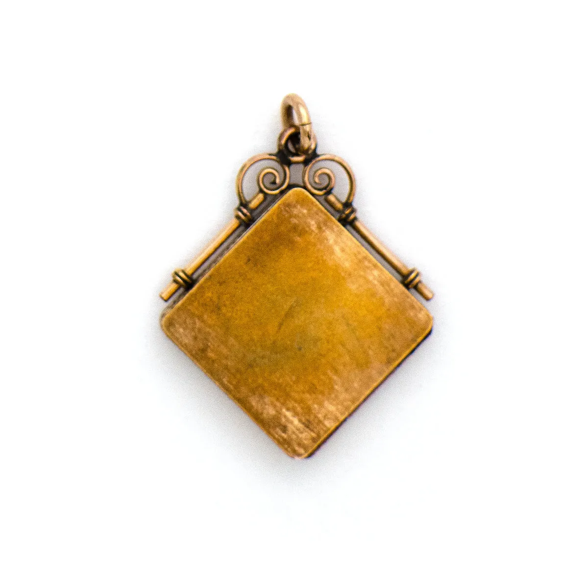 Rosy Gold Engraved Floral Locket