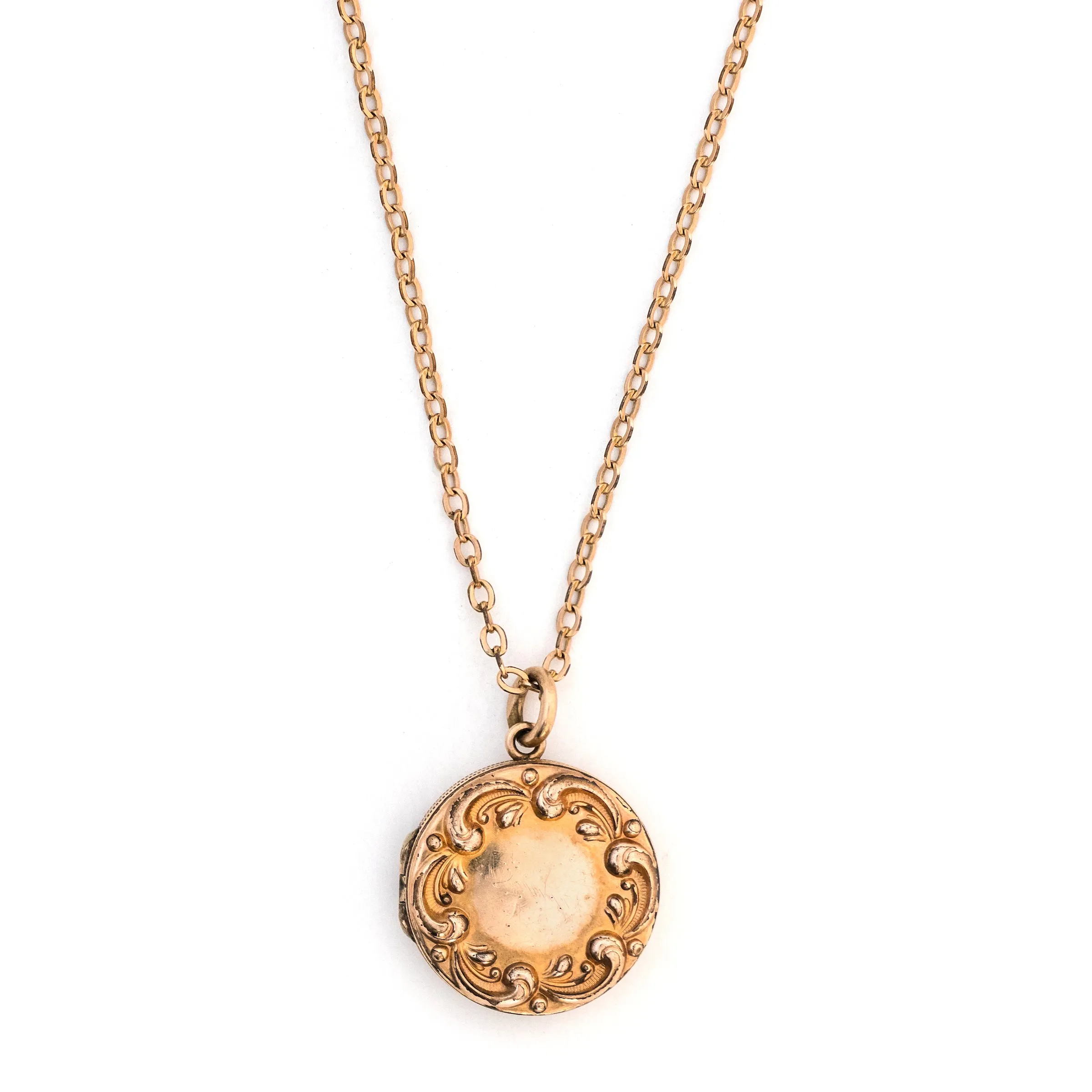 Rosy Scroll Locket