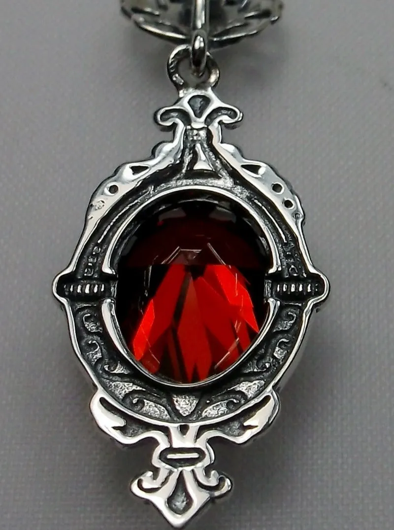 Ruby Pin Pendant, Stylish Victorian Jewelry Design#P18 - Ready to Ship