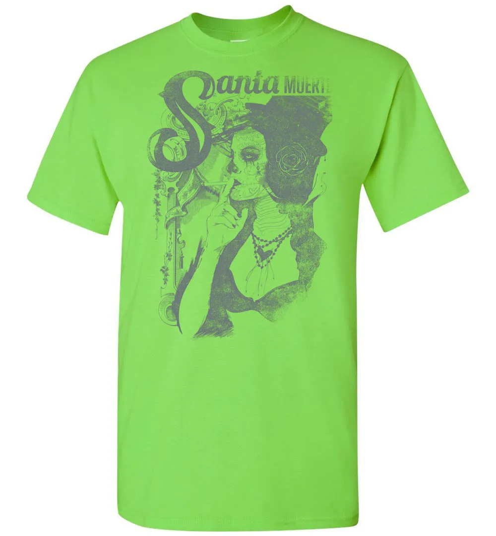 Santa Muerte Our Lady Of Holy Death Shirt - Classy Victorian Goth Lady Tshirt