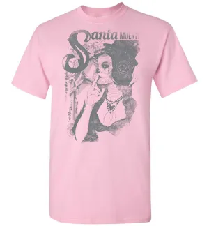 Santa Muerte Our Lady Of Holy Death Shirt - Classy Victorian Goth Lady Tshirt