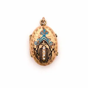 Seafarer's Enamel Locket