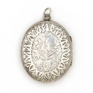 Silver Bouquet Locket