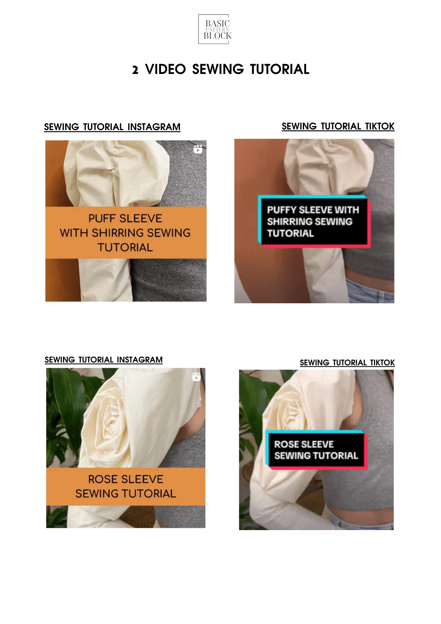 Sleeve Sewing Pattern Pack Vol 2 | Sizes XXS-6XL