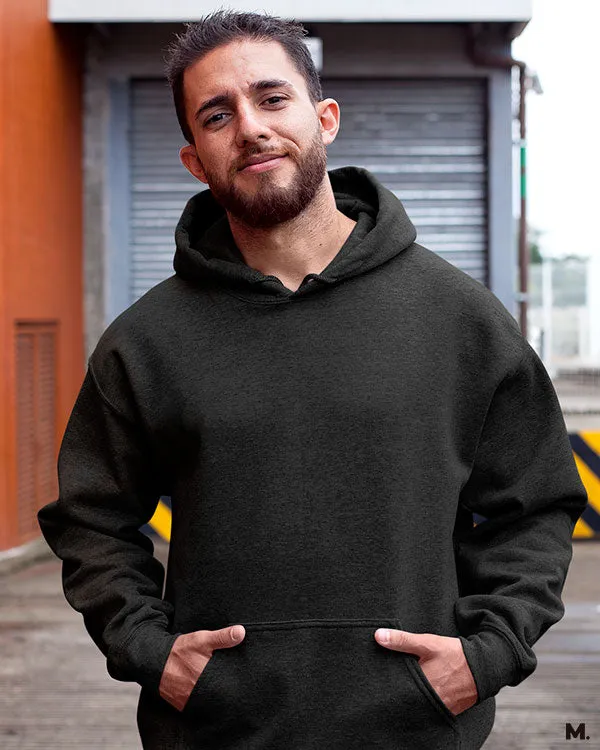 Solid Black hooded sweatshirt
