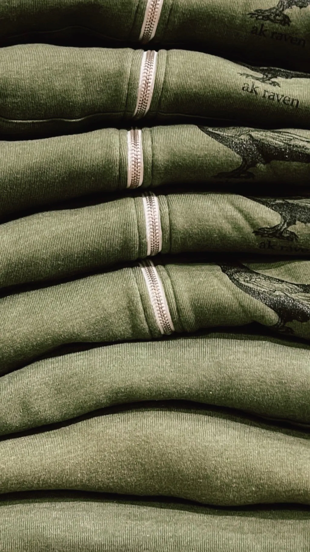 Spruce AK Raven Triblend Zipped Hoody $69.00