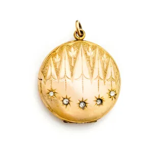 Starburst Chandelier Antique Locket