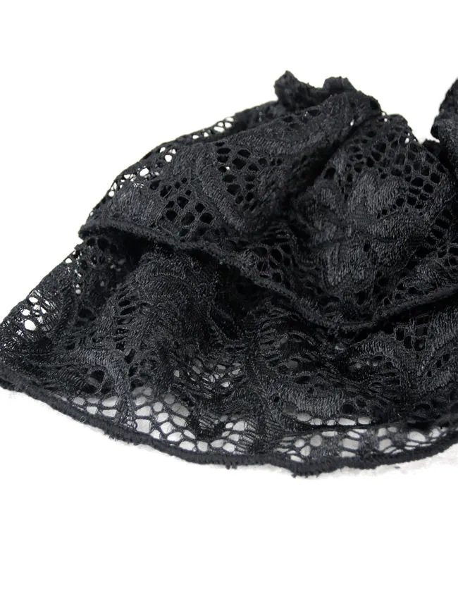 Steampunk Gothic Elegant Off Shoulder Jacquard Overbust Corset Top