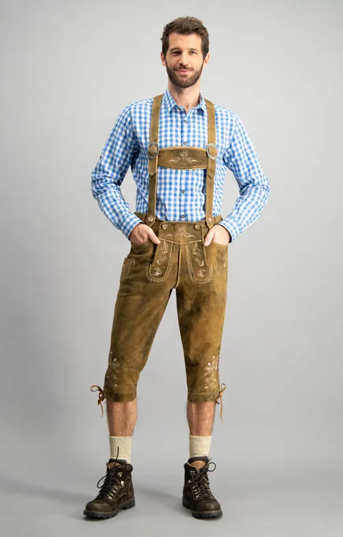 Stockerpoint Traditional Bavarian "Mitchel" Long Sleeve Blue (discontinued)