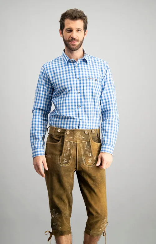 Stockerpoint Traditional Bavarian "Mitchel" Long Sleeve Blue (discontinued)