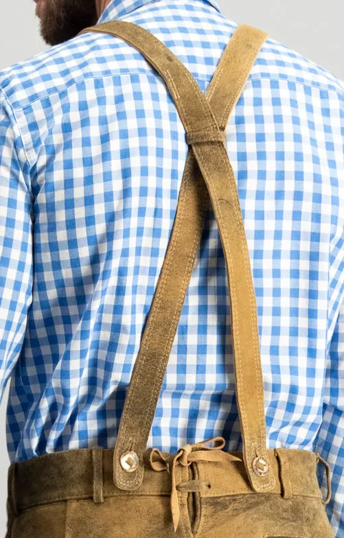 Stockerpoint Traditional Bavarian "Mitchel" Long Sleeve Blue (discontinued)