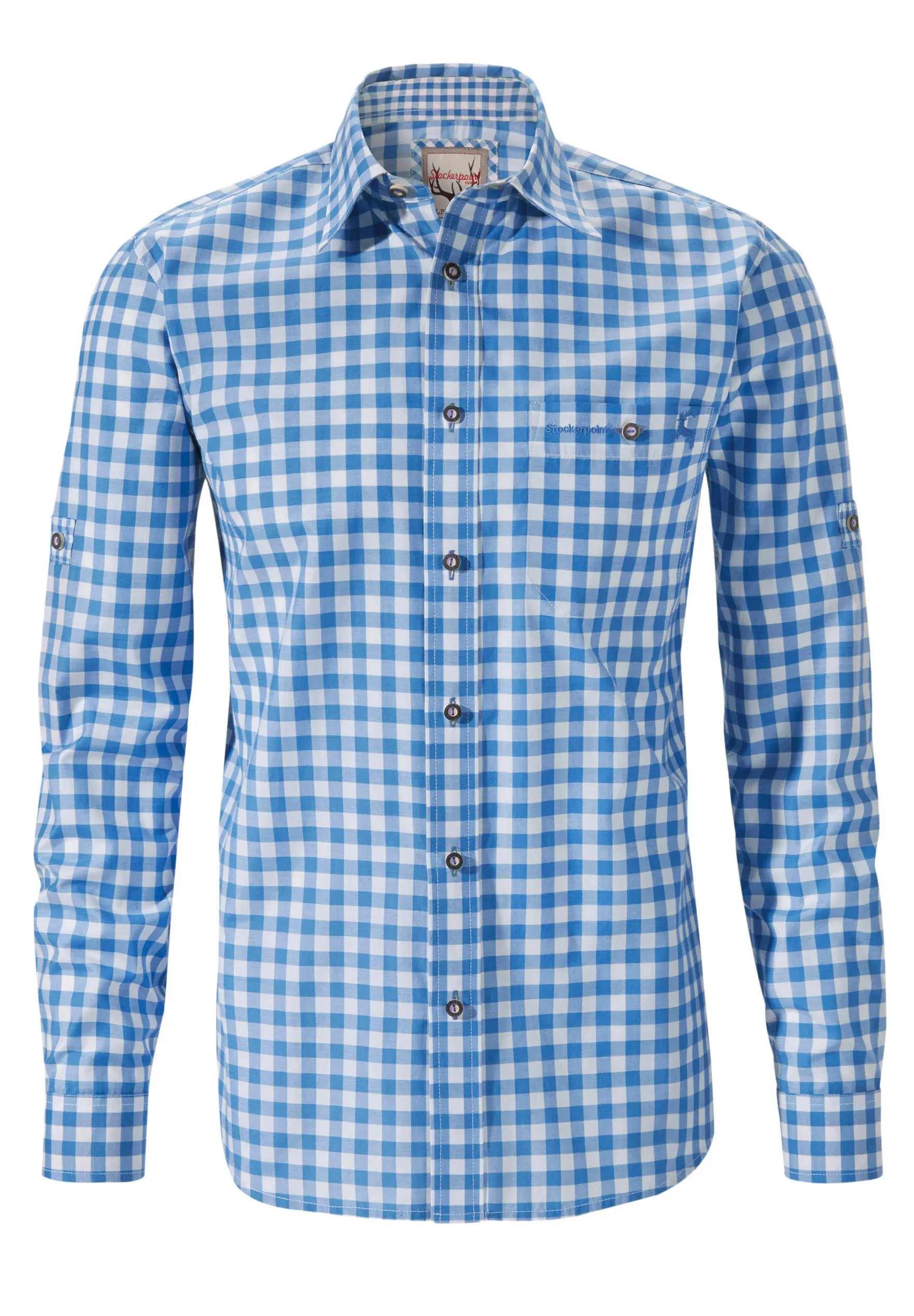 Stockerpoint Traditional Bavarian "Mitchel" Long Sleeve Blue (discontinued)