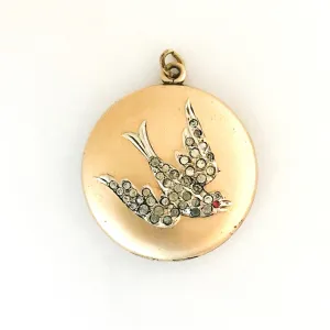 Sweetheart Swallow Bird Locket