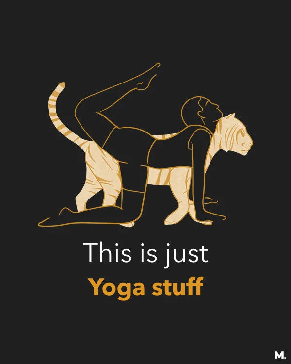 This is yoga stuff printed hoodies