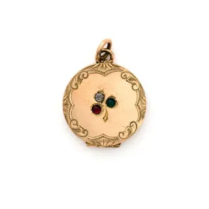 Three Leaf Clover Locket