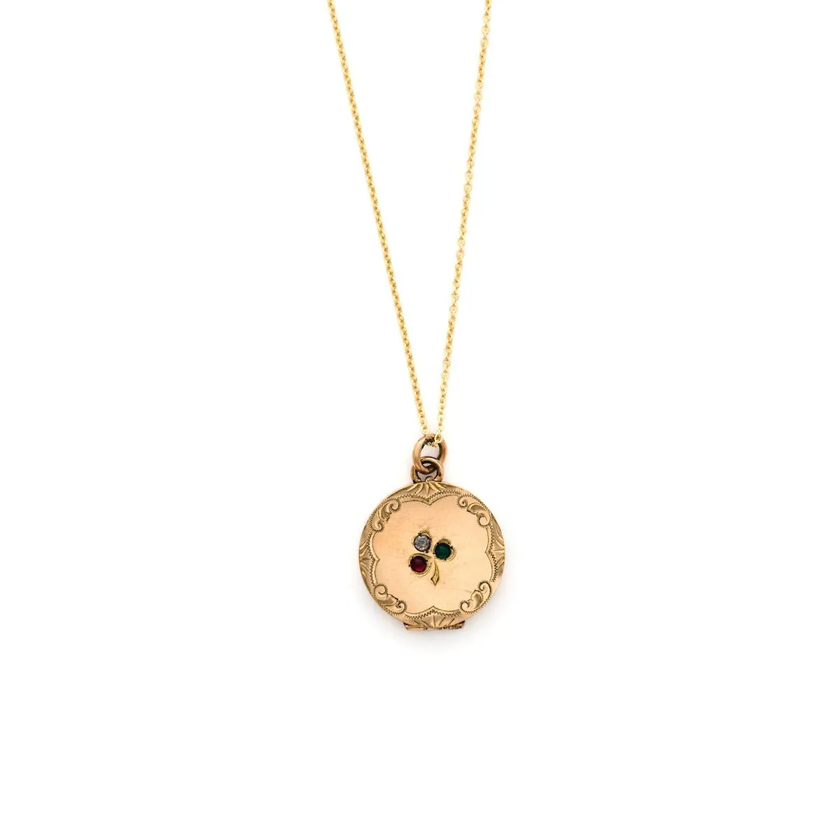 Three Leaf Clover Locket