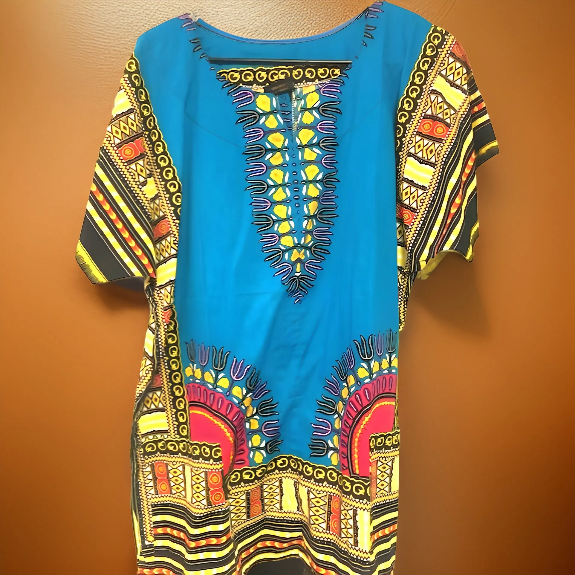 Traditional Print Unisex Dashiki Shirts (Large Size)