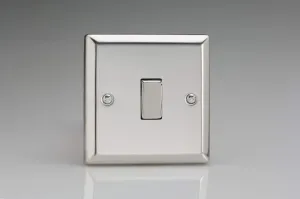 Varilight XC7D Rocker Switches Mirror Chrome 1-Gang Chrome