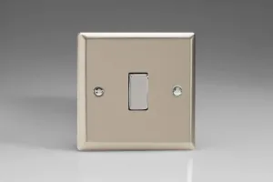 Varilight XN1D Rocker Switches Chrome 1-Gang Satin