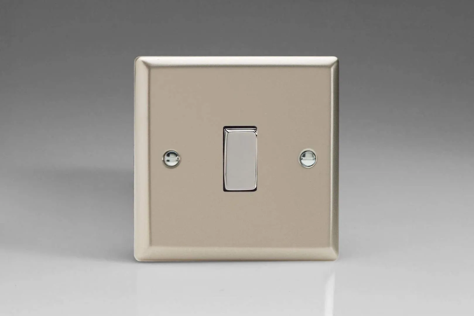 Varilight XN1D Rocker Switches Chrome 1-Gang Satin
