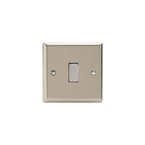 Varilight XN7D Rocker Switches Satin 1-Gang Chrome