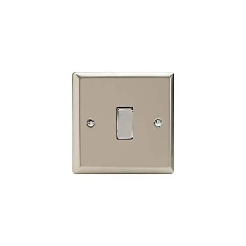 Varilight XN7D Rocker Switches Satin 1-Gang Chrome
