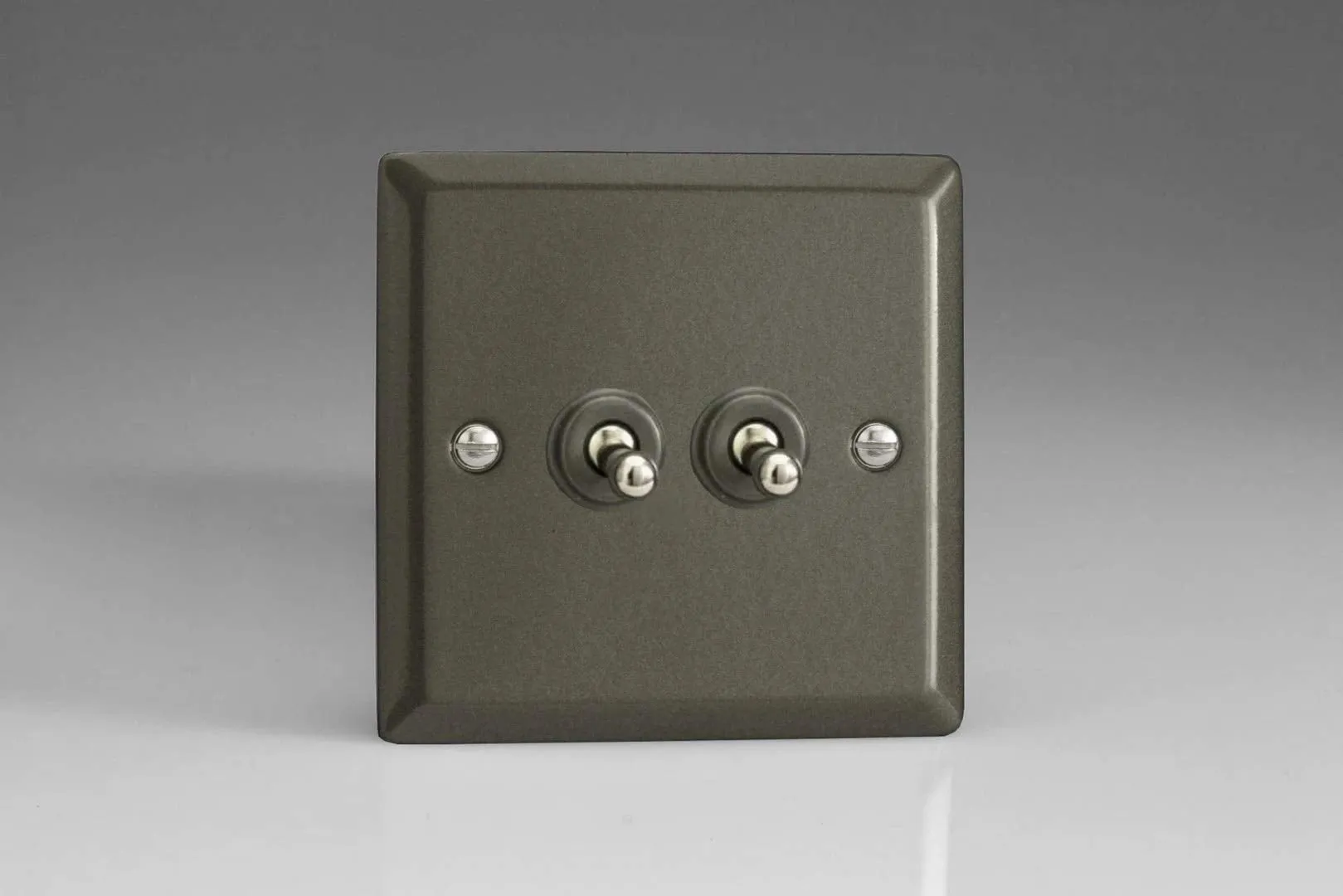 Varilight XPT2 Toggle Switches 2-Gang Graphite