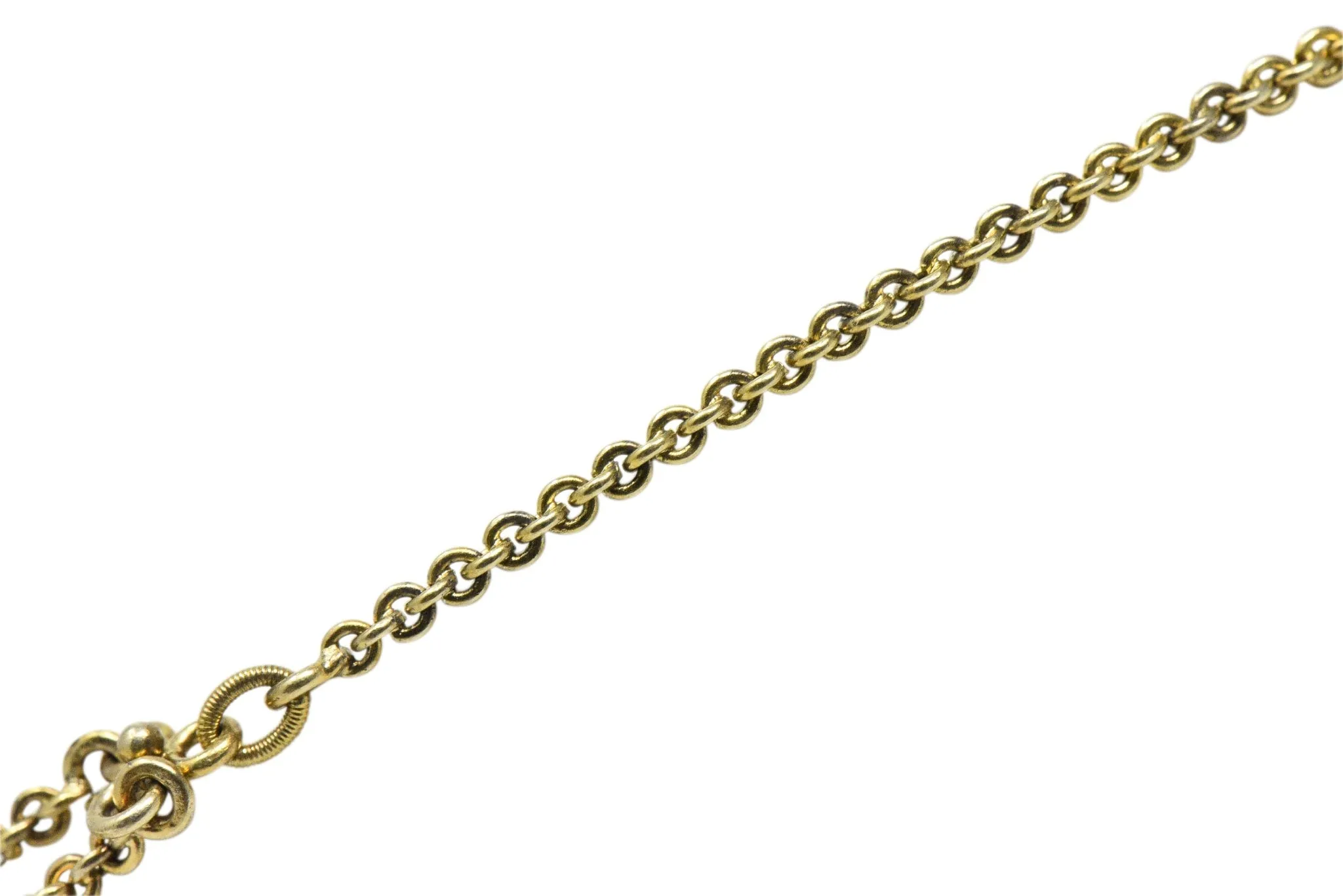 Victorian 10.00 CTW Aquamarine Seed Pearl 14 Karat Gold Swag Necklace