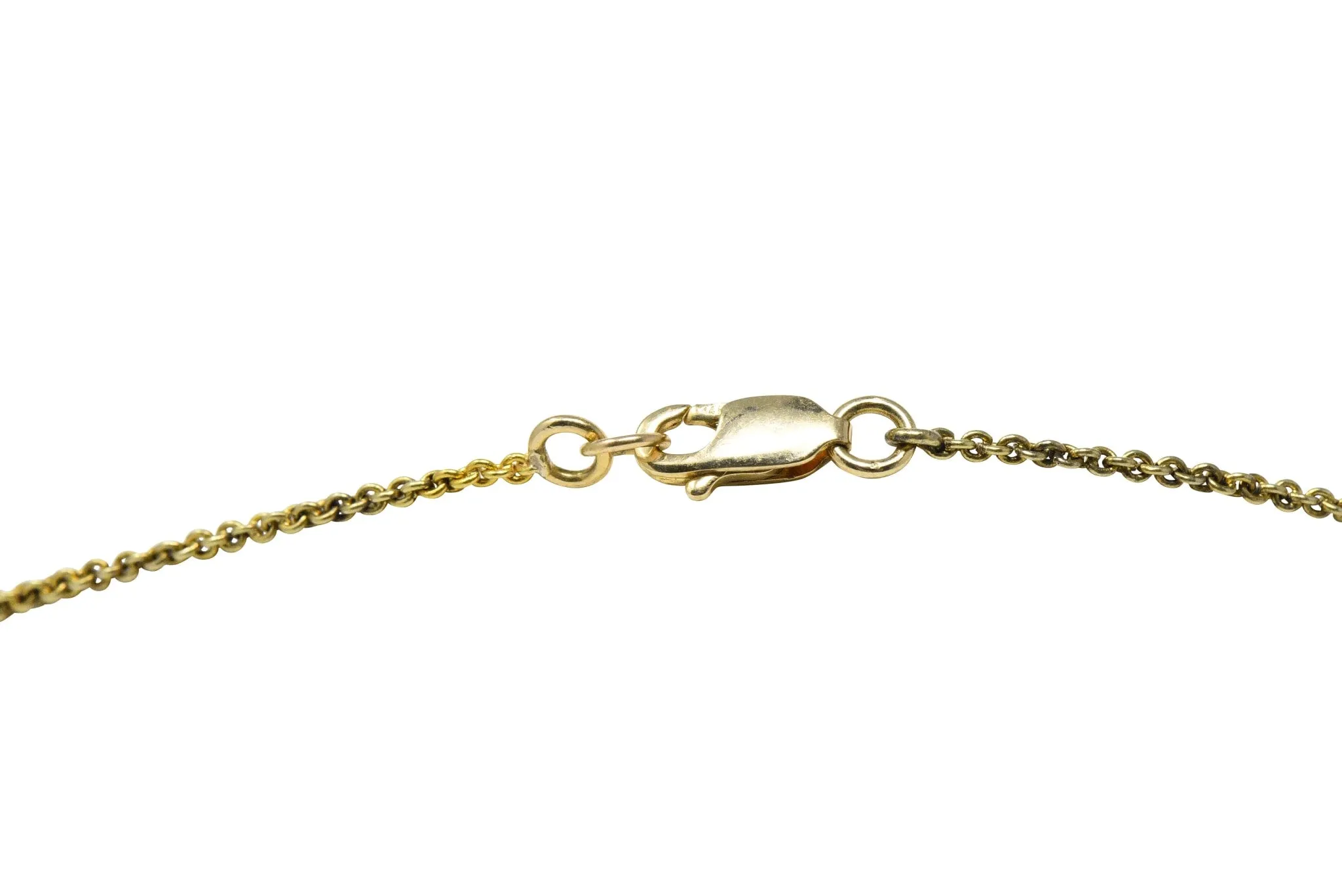 Victorian 10.00 CTW Aquamarine Seed Pearl 14 Karat Gold Swag Necklace