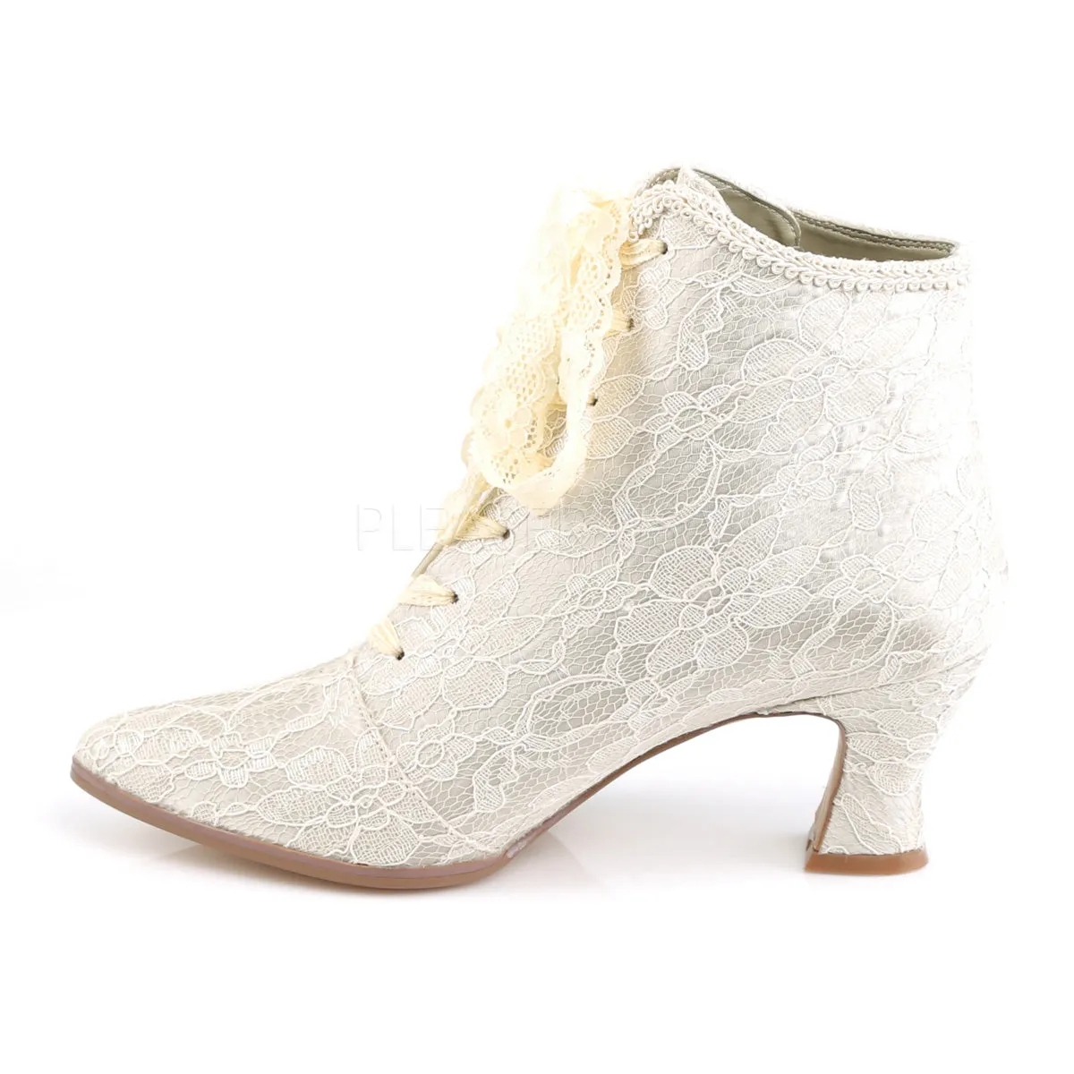 VICTORIAN-30  Champaign Satin-Lace