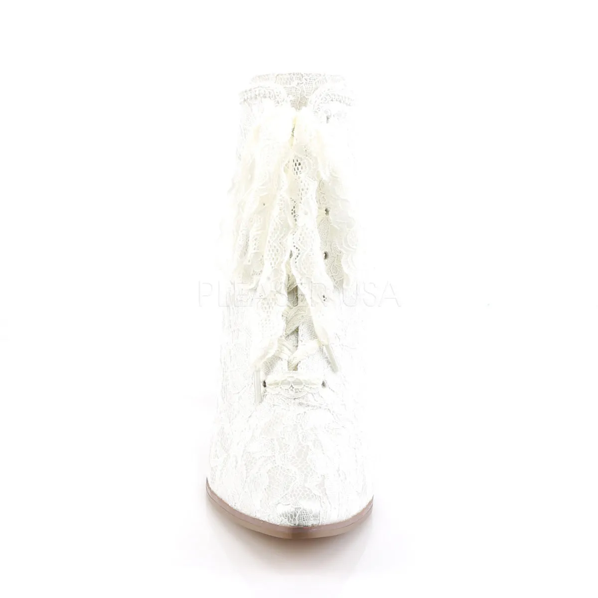 VICTORIAN-30  Ivory Satin-Lace