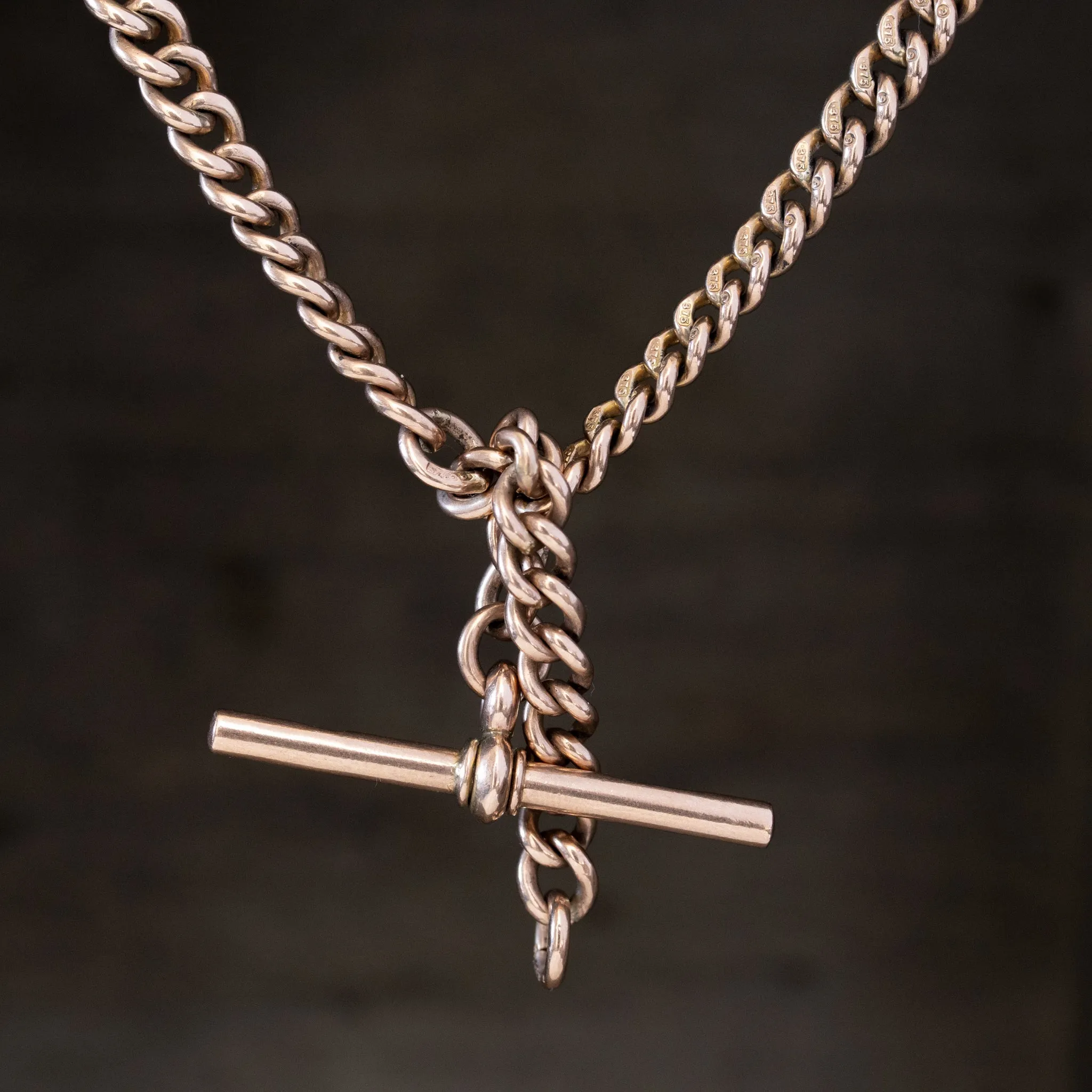 Victorian Curb Link Necklace/Watch Chain, 22.5"