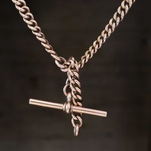 Victorian Curb Link Necklace/Watch Chain, 22.5"