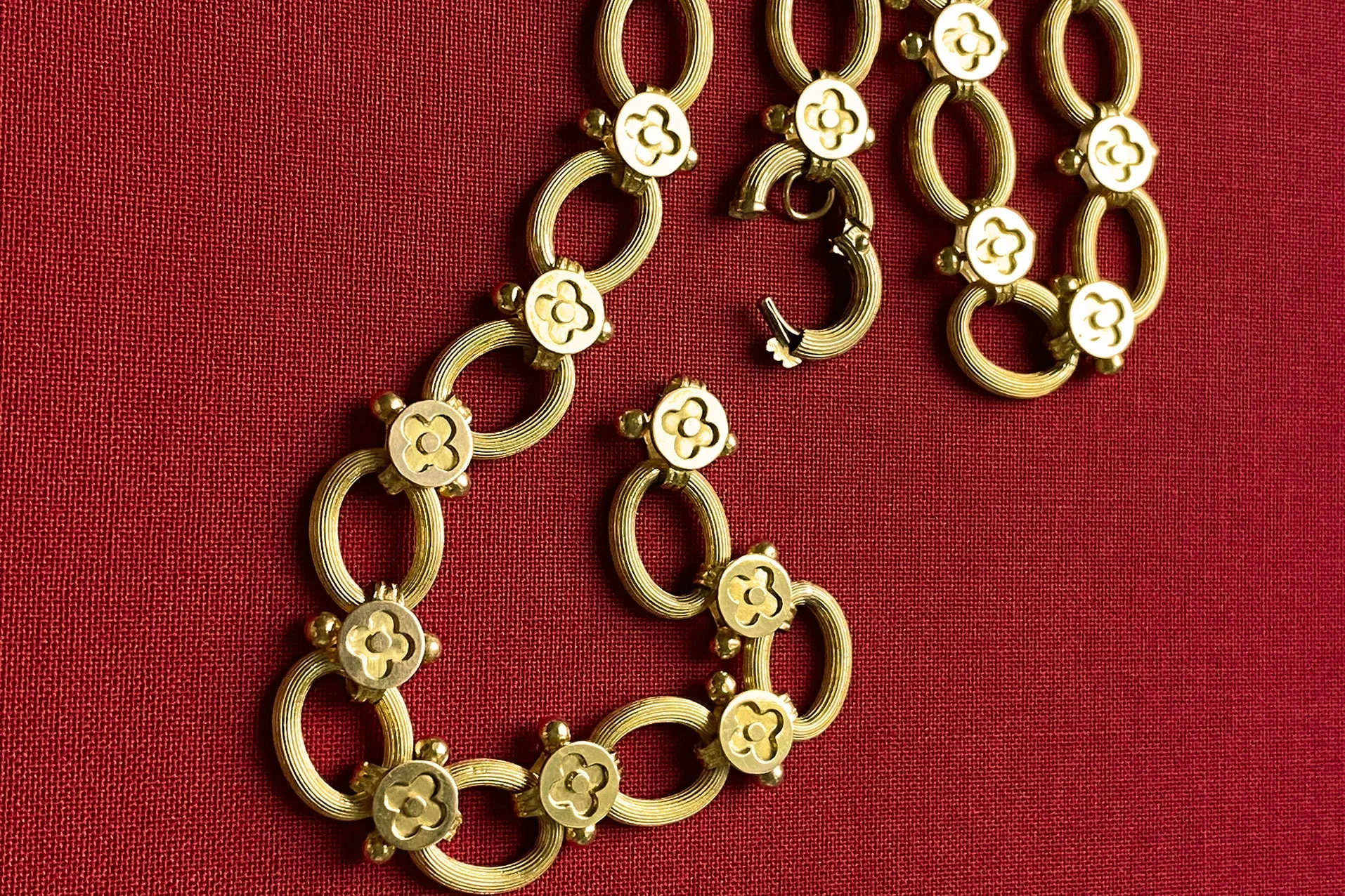 Victorian Double-Sided Gold Necklace