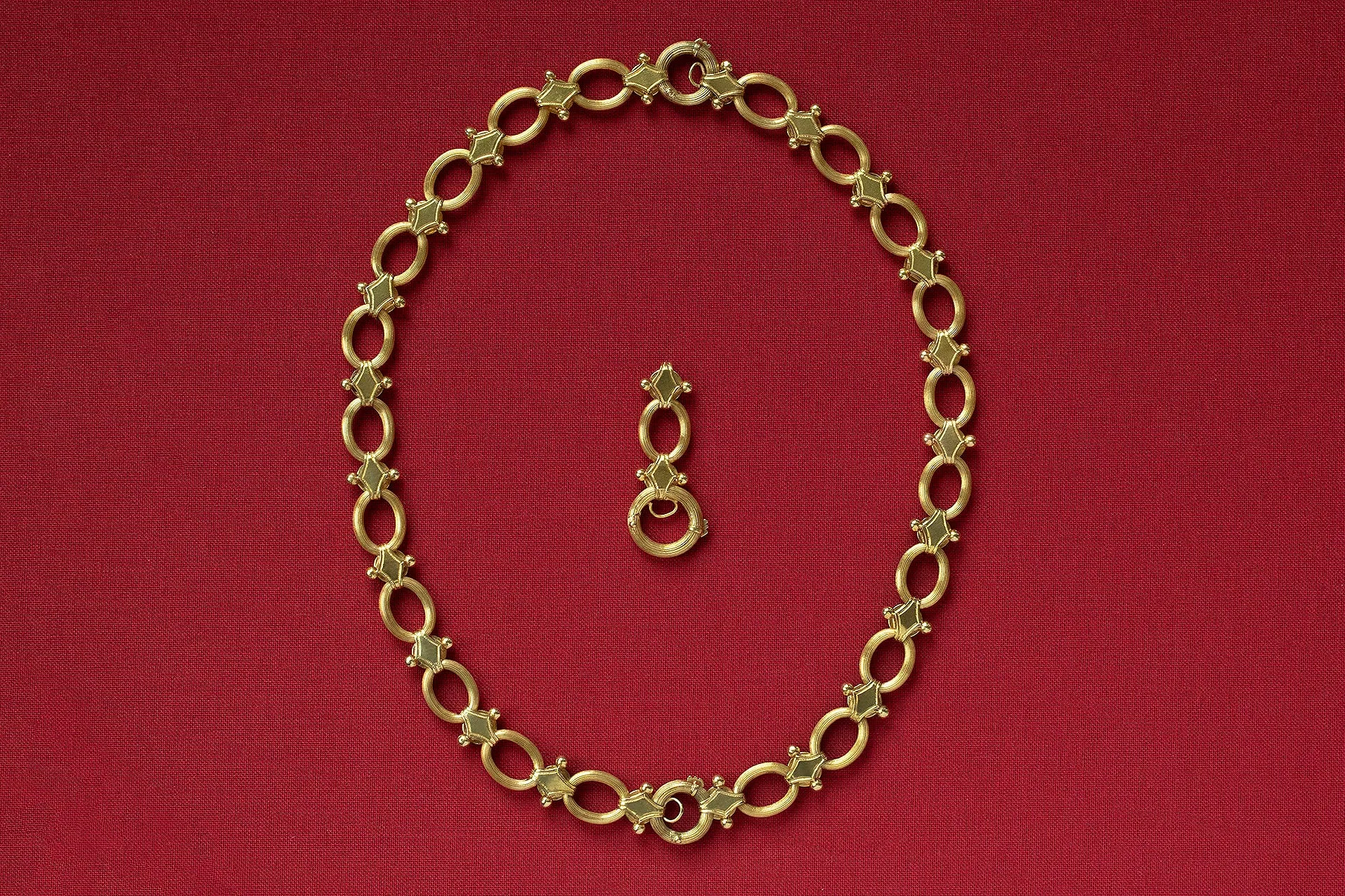 Victorian Double-Sided Gold Necklace
