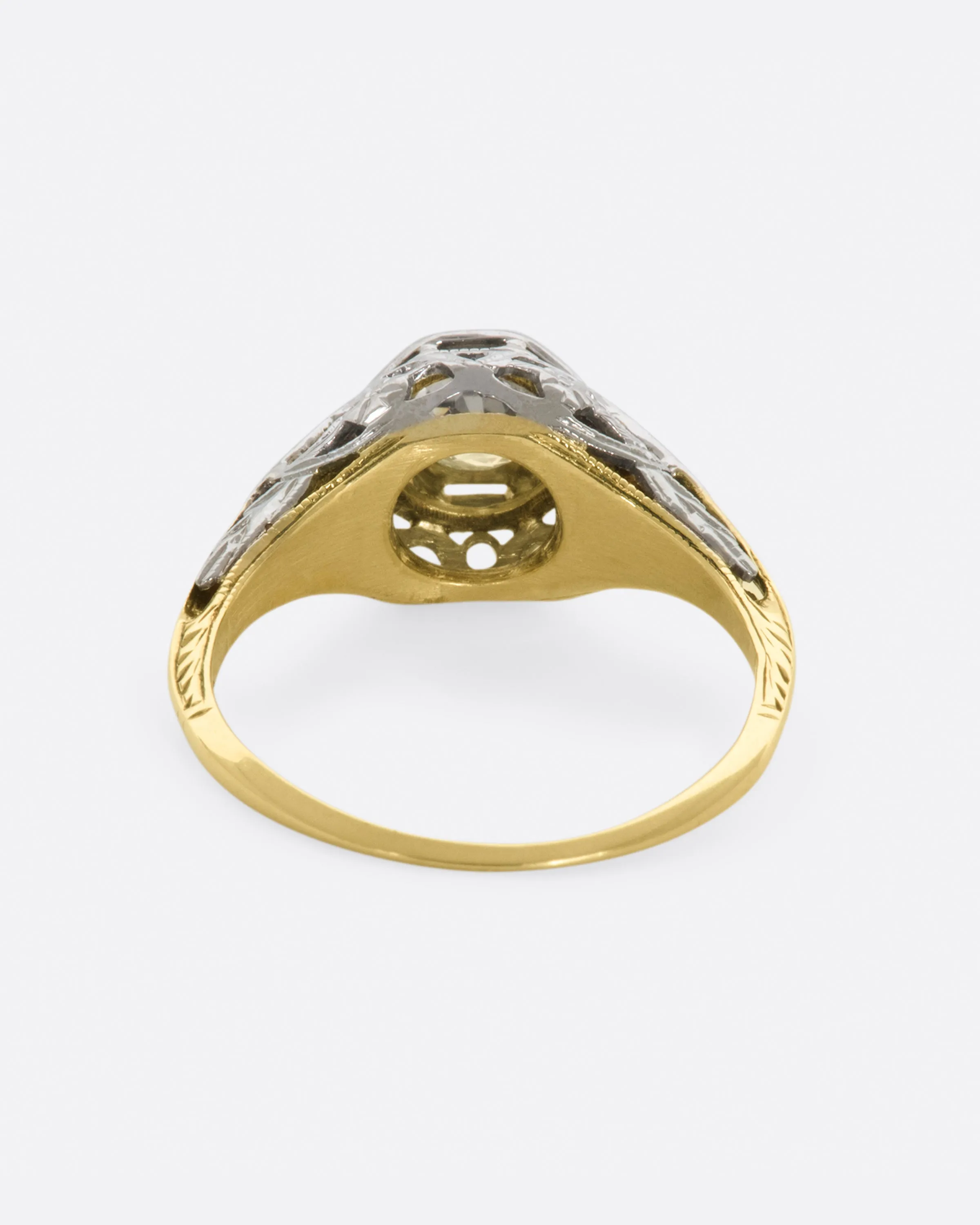 Victorian Filligree Diamond Ring