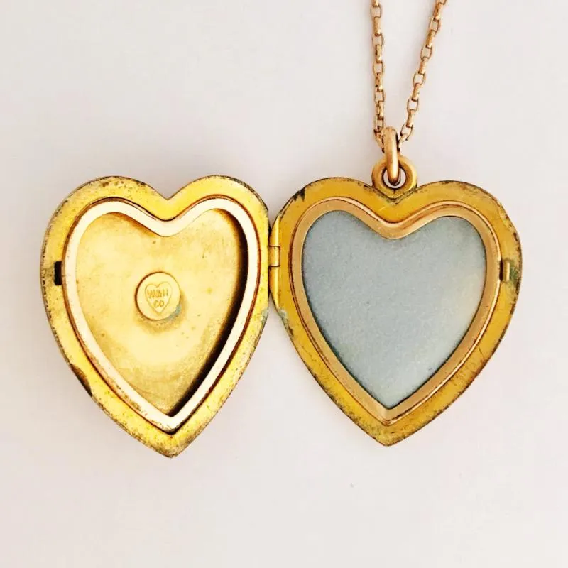 Victorian Floral Heart Locket