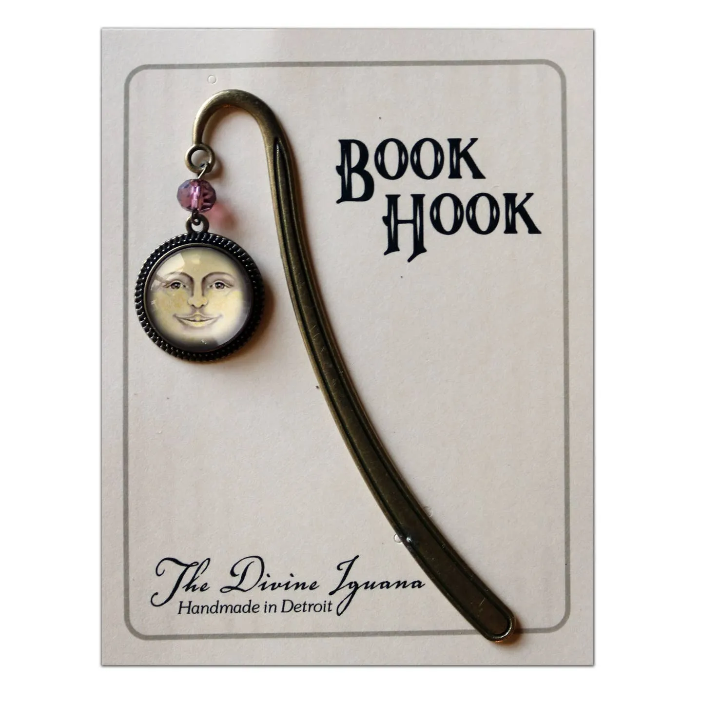 Victorian Man in the Moon Book Hook