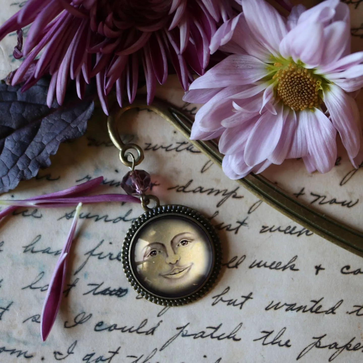 Victorian Man in the Moon Book Hook
