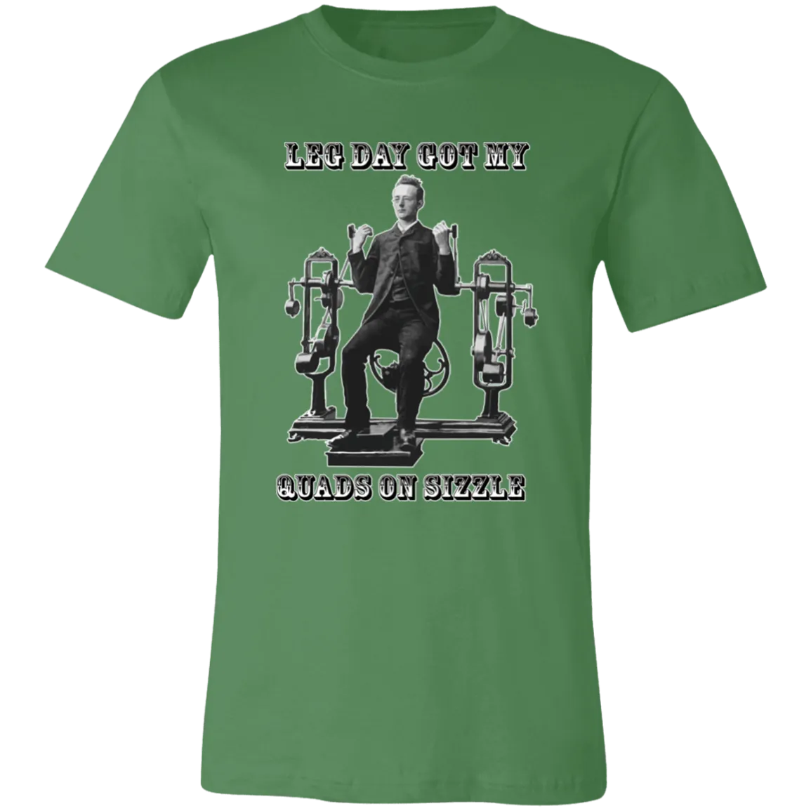 VICTORIAN MAN LEG DAY GYM T SHIRT