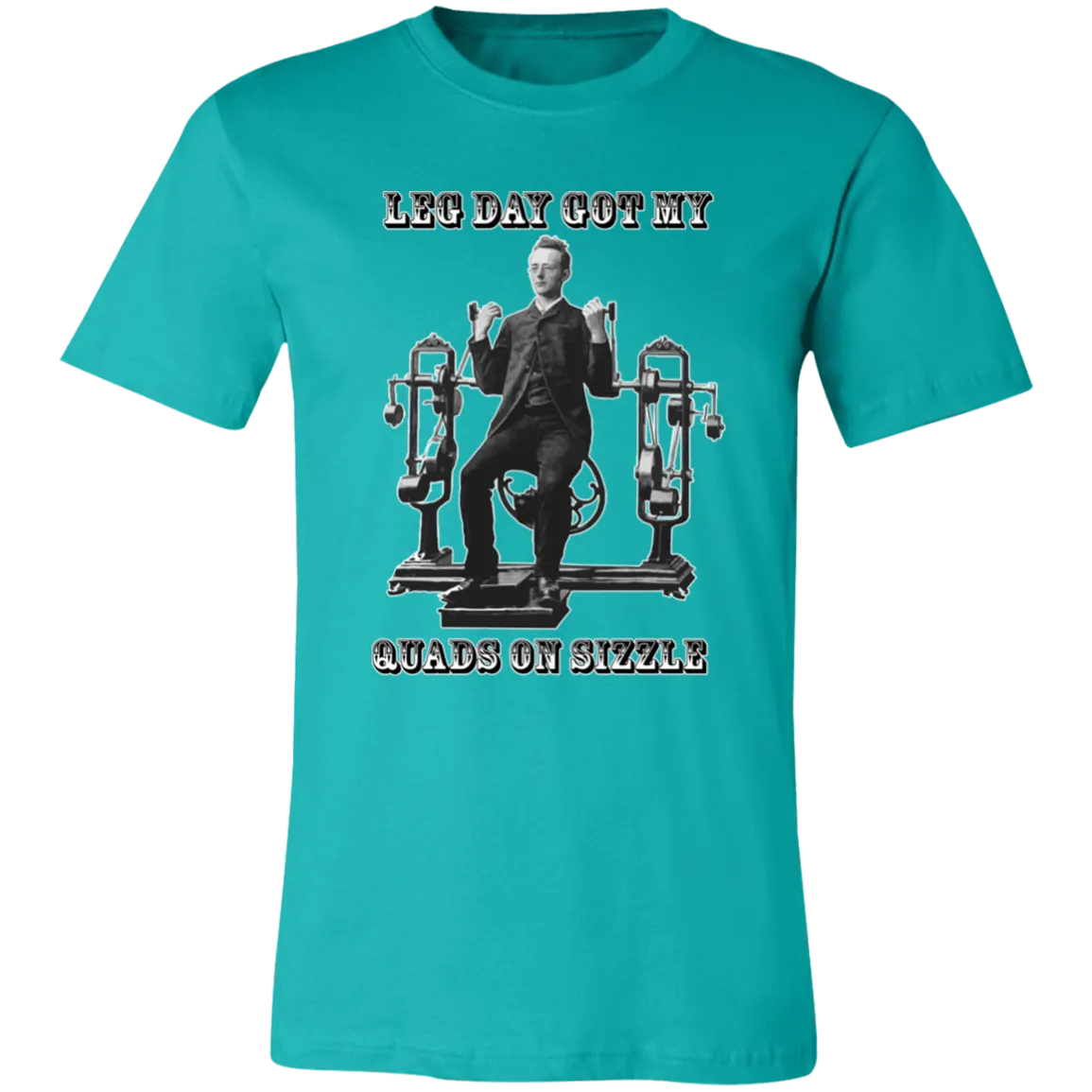 VICTORIAN MAN LEG DAY GYM T SHIRT
