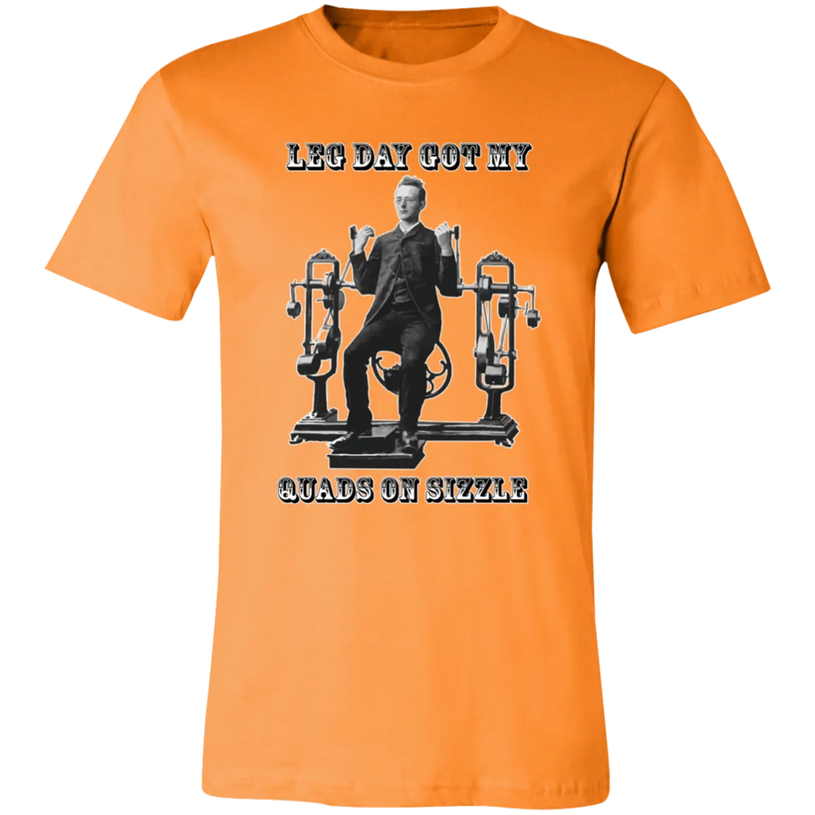 VICTORIAN MAN LEG DAY GYM T SHIRT